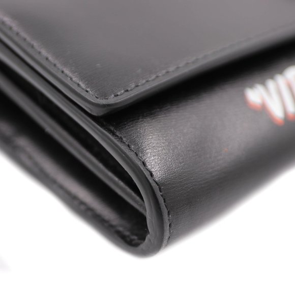 12904  OFF WHITE Jitney Wallet On Chain Quote (black) Bag - Picture 7 of 10